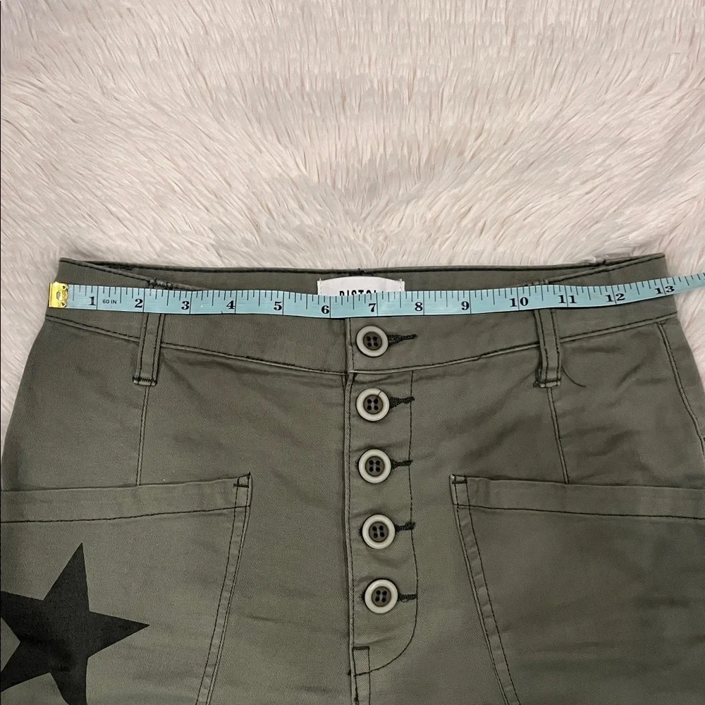 Pistola Tammy Star Trousers Size 24 Green Black - Picture 13 of 13